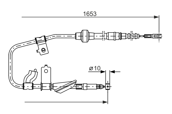 BOSCH 1 987 477 738 Cable,...