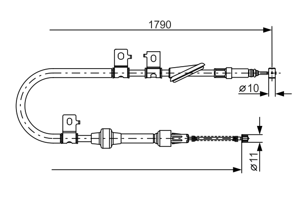 BOSCH 1 987 477 739 Cable,...