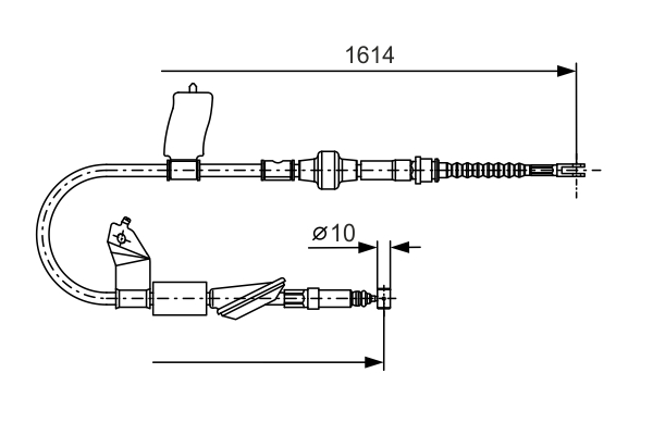 BOSCH 1 987 477 740 Cable,...