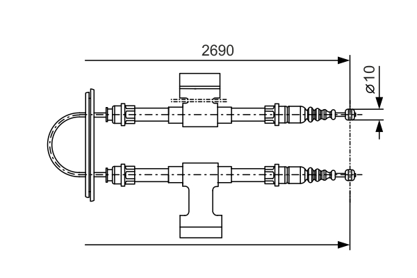 BOSCH 1 987 477 745 Cable,...