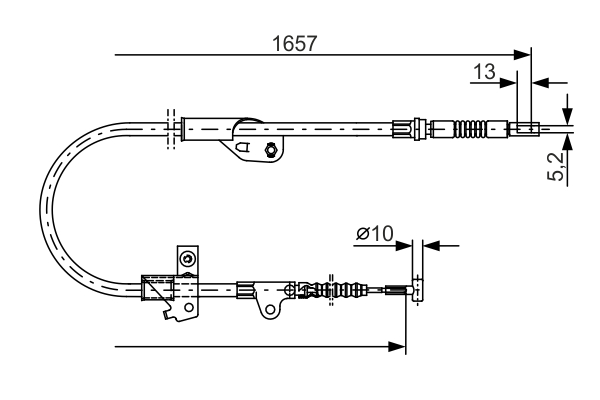 BOSCH 1 987 477 753 Cable,...