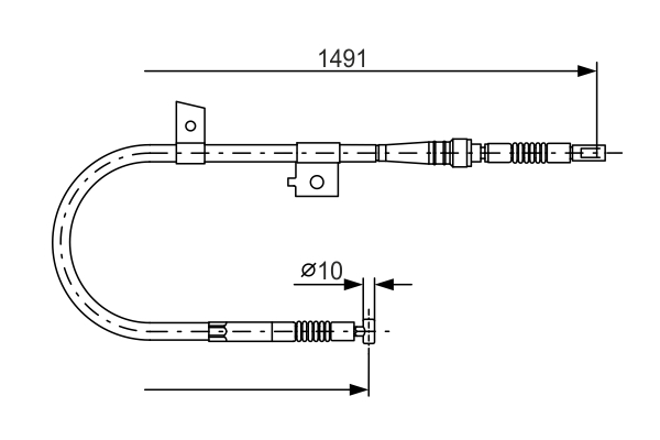 BOSCH 1 987 477 754 Cable,...