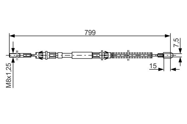 BOSCH 1 987 477 761 Cable,...