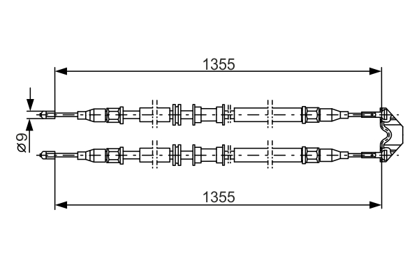 BOSCH 1 987 477 765 Cable,...