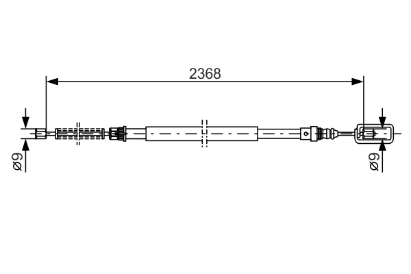 BOSCH 1 987 477 773 Cable,...