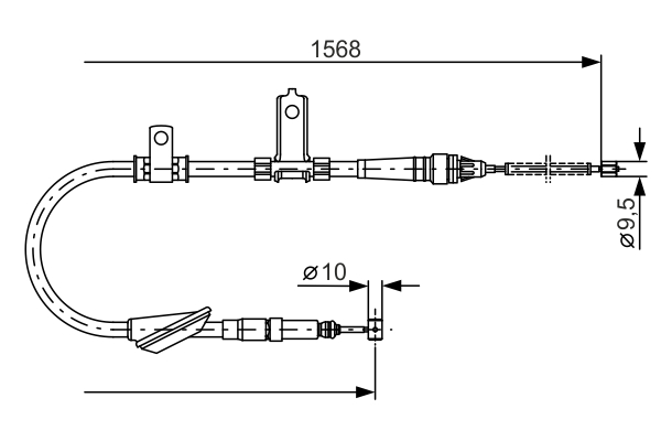 BOSCH 1 987 477 791 Cable,...