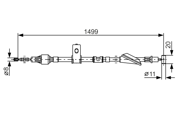 BOSCH 1 987 477 793 Cable,...