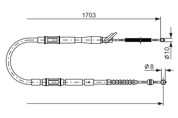 BOSCH 1 987 477 796 Cable,...