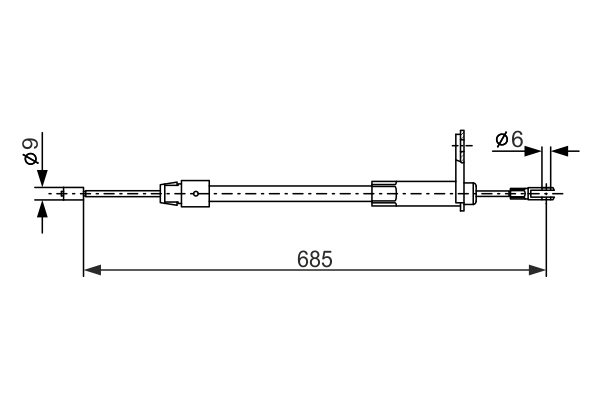 BOSCH 1 987 477 810 Cable,...