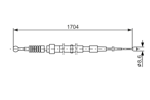 BOSCH 1 987 477 818 Cable,...