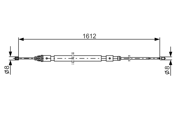 BOSCH 1 987 477 822 Cable,...