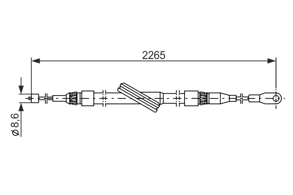 BOSCH 1 987 477 844 Cable,...