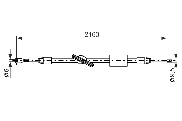 BOSCH 1 987 477 848 Cable,...