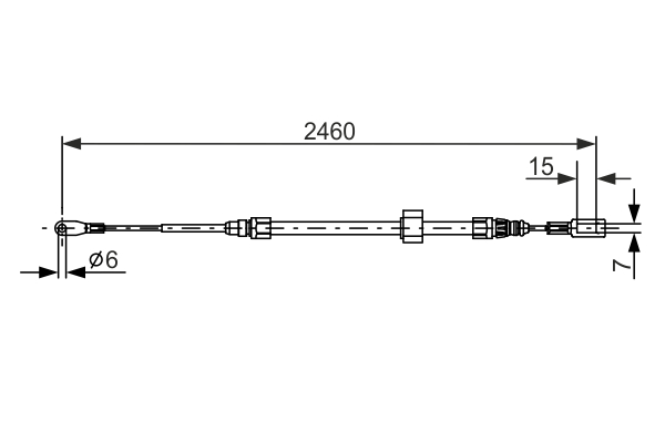 BOSCH 1 987 477 855 Cable,...