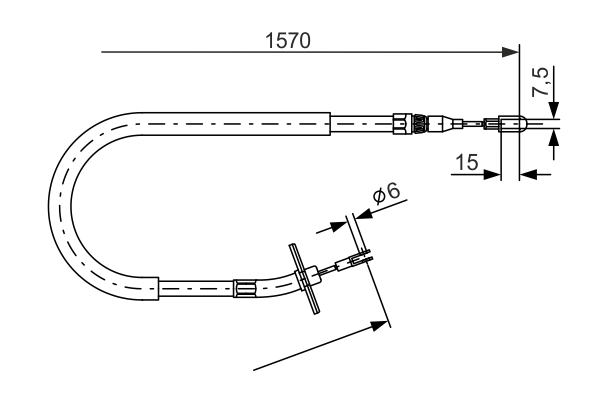 BOSCH 1 987 477 861 Cable,...