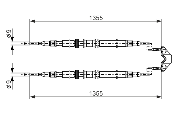 BOSCH 1 987 477 868 Cable,...