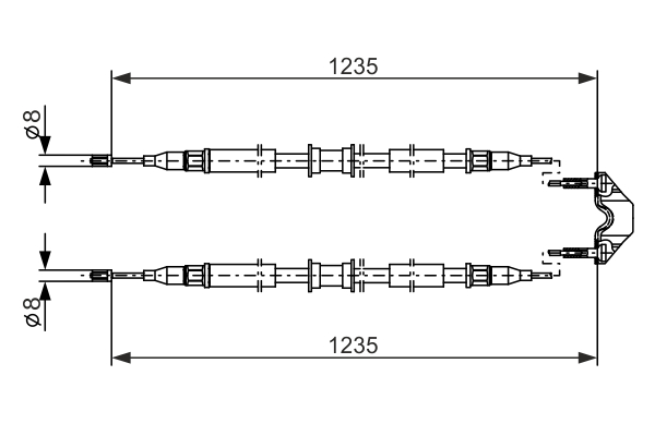 BOSCH 1 987 477 869 Cable,...