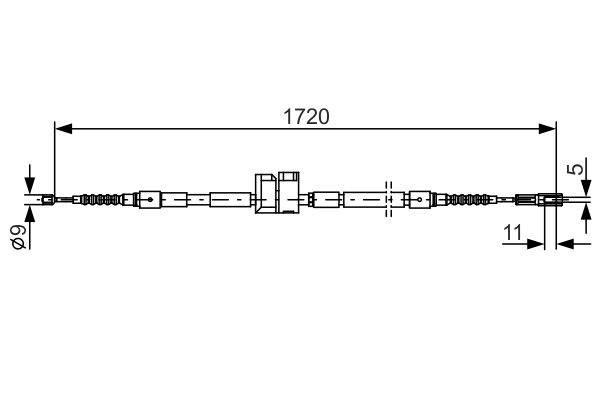 BOSCH 1 987 477 882 Cable,...