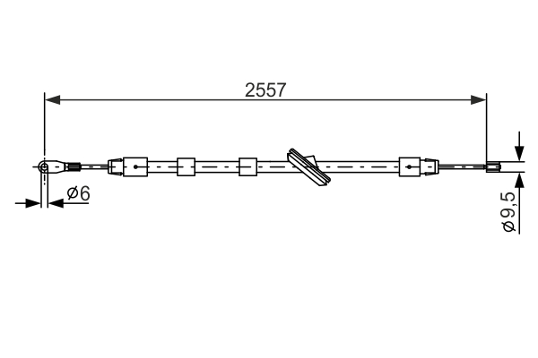 BOSCH 1 987 477 896 Cable,...