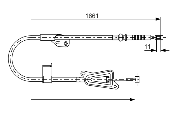 BOSCH 1 987 477 914 Cavo comando, Freno stazionamento-Cavo comando, Freno stazionamento-Ricambi Euro