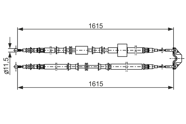 BOSCH 1 987 477 935 Cable,...