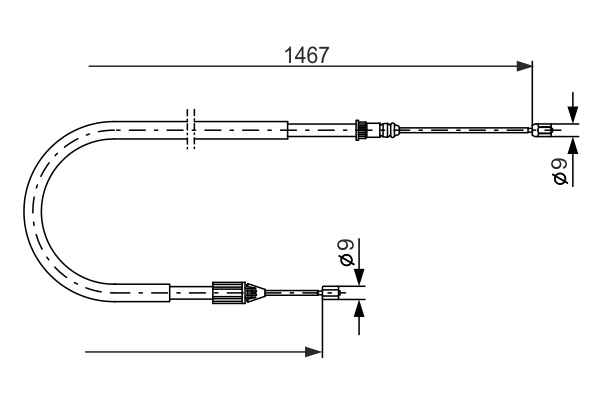 BOSCH 1 987 477 937 Cable,...