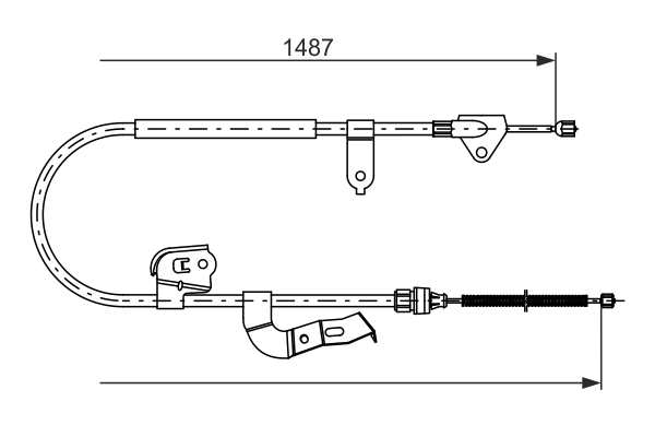 BOSCH 1 987 477 952 Cavo comando, Freno stazionamento