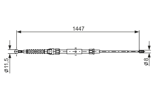 BOSCH 1 987 477 957 Cable,...