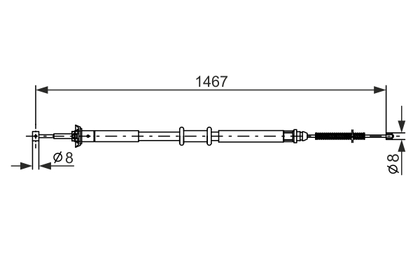 BOSCH 1 987 477 972 Cable,...