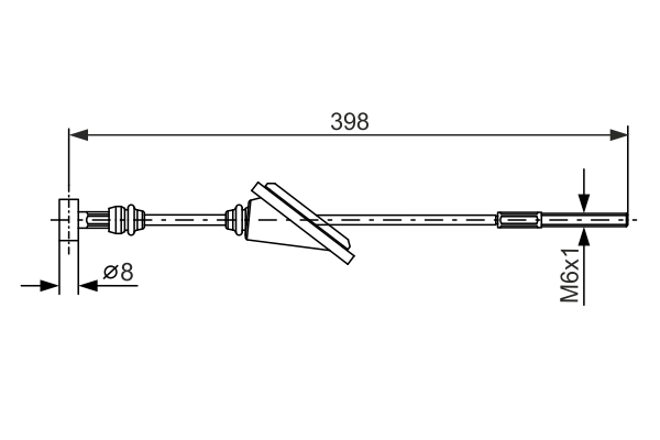 BOSCH 1 987 477 985 Cavo comando, Freno stazionamento