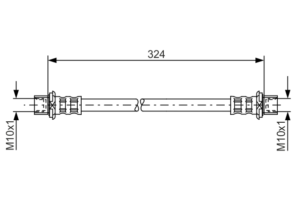 BOSCH 1 987 481 016 Flessibile del freno-Flessibile del freno-Ricambi Euro