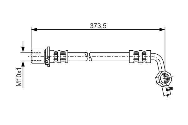 BOSCH 1 987 481 040 Flessibile del freno-Flessibile del freno-Ricambi Euro