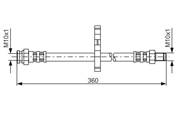 BOSCH 1 987 481 061 Flessibile del freno-Flessibile del freno-Ricambi Euro