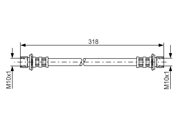 BOSCH 1 987 481 062 Flessibile del freno-Flessibile del freno-Ricambi Euro