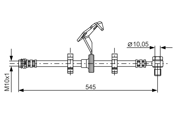 BOSCH 1 987 481 078 Flessibile del freno-Flessibile del freno-Ricambi Euro