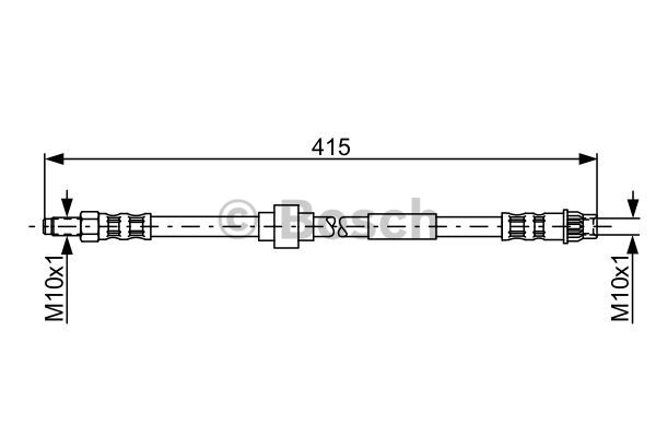 BOSCH 1 987 481 165 Flessibile del freno
