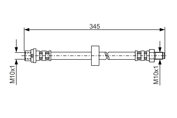 BOSCH 1 987 481 168 Flessibile del freno