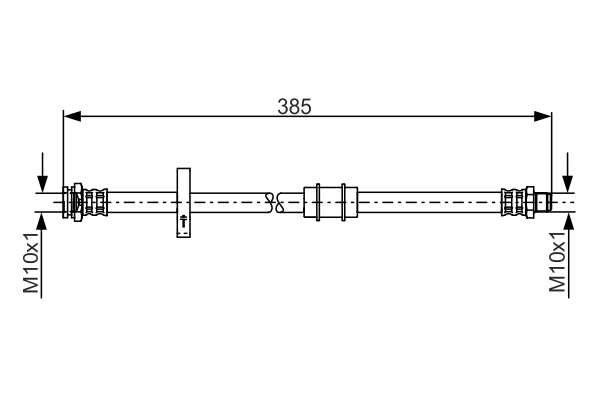 BOSCH 1 987 481 190 Flessibile del freno