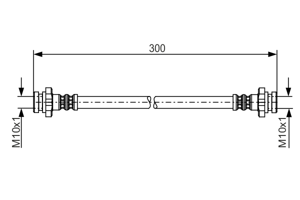 BOSCH 1 987 481 195 Flessibile del freno