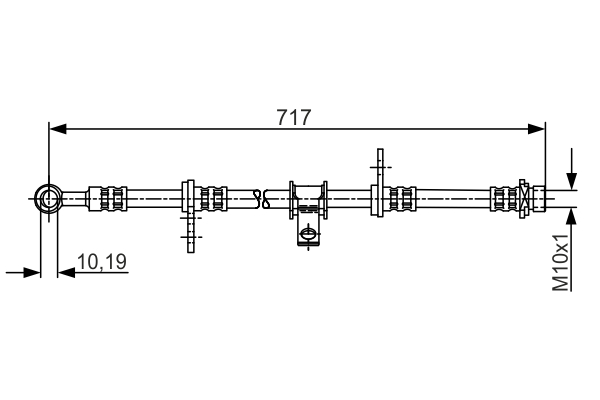 BOSCH 1 987 481 244 Brake Hose