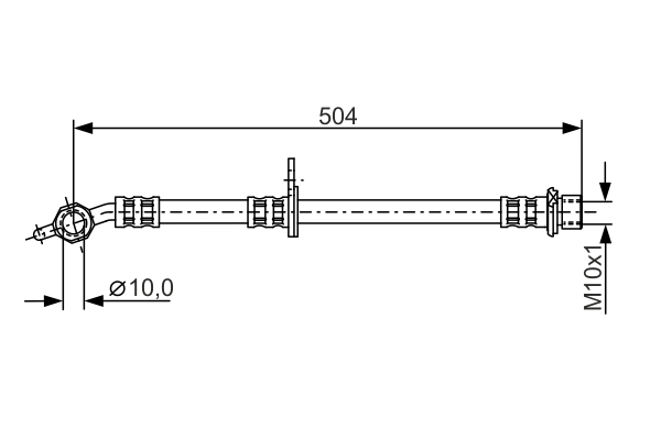 BOSCH 1 987 481 306 Brake Hose