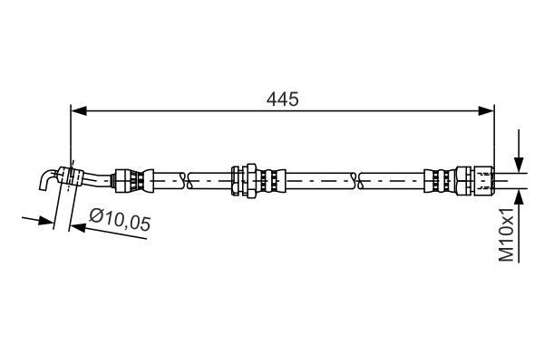 BOSCH 1 987 481 386 Flessibile del freno-Flessibile del freno-Ricambi Euro