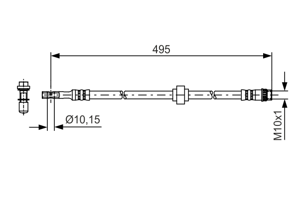 BOSCH 1 987 481 405 Brake Hose