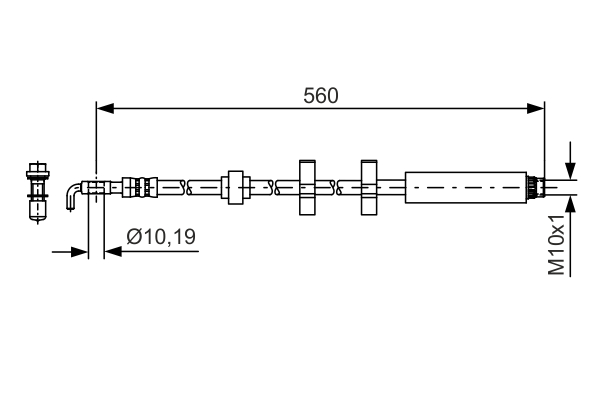 BOSCH 1 987 481 406 Flessibile del freno-Flessibile del freno-Ricambi Euro