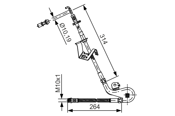 BOSCH 1 987 481 427 Flessibile del freno