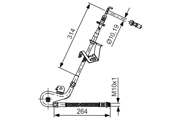 BOSCH 1 987 481 428 Flessibile del freno