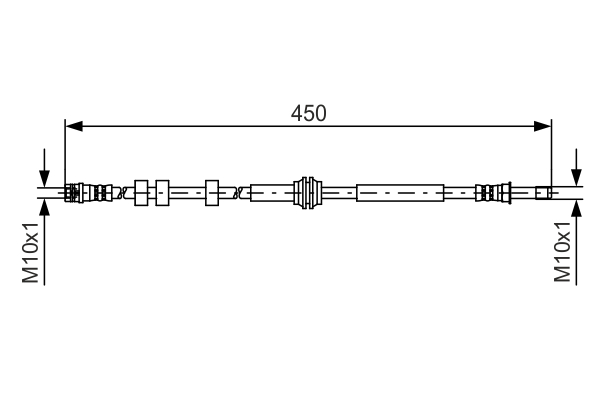 BOSCH 1 987 481 429 Flessibile del freno