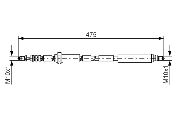 BOSCH 1 987 481 449 Flessibile del freno-Flessibile del freno-Ricambi Euro