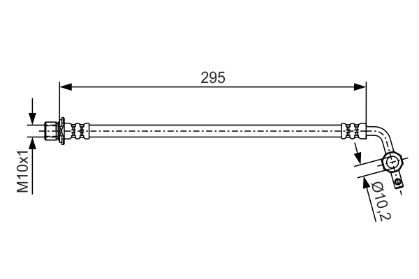 BOSCH 1 987 481 462 Flessibile del freno