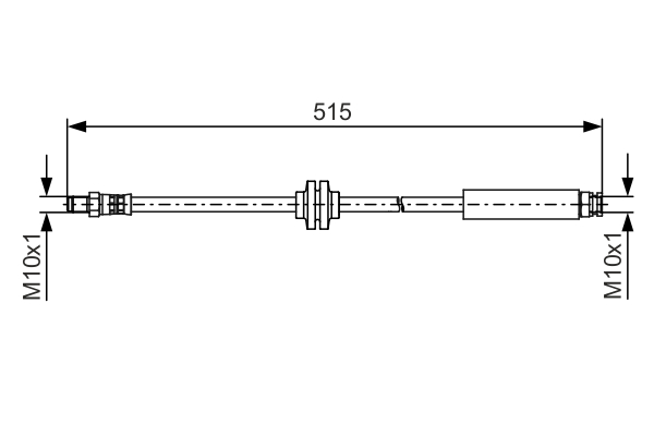 BOSCH 1 987 481 483 Flessibile del freno